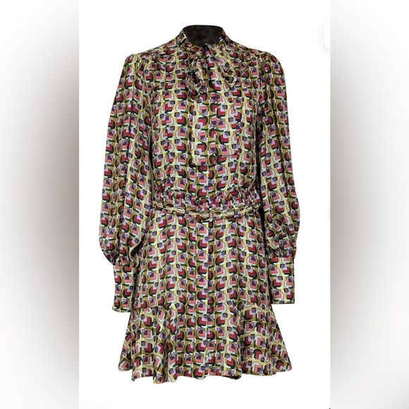 Alexis Multicolor Geometric Mini Dress - Picture 1 of 4